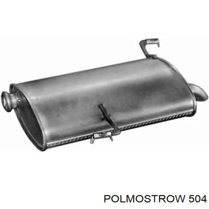 Глушитель задний 504 Polmostrow