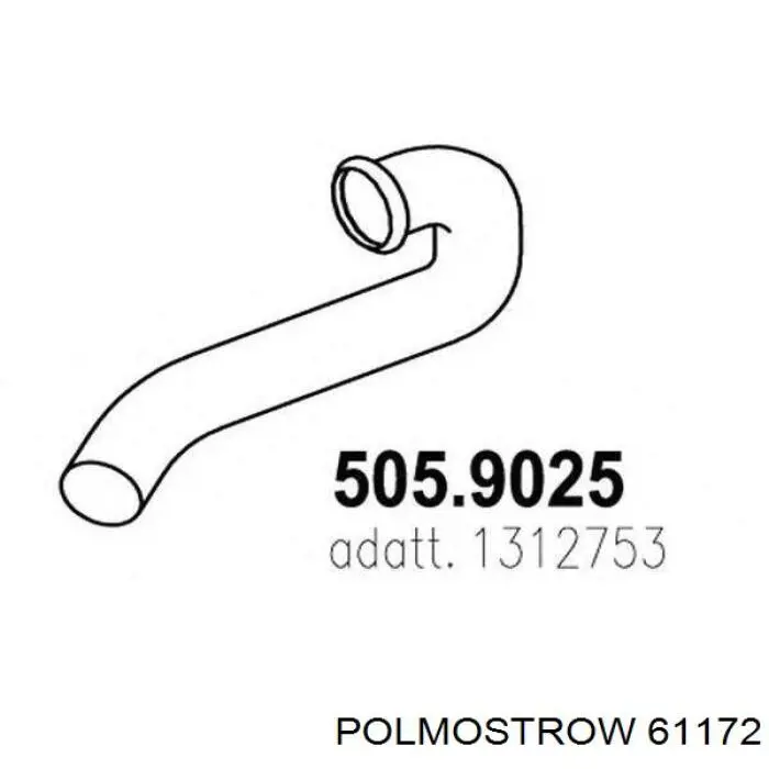 Выхлопная труба 70739DF Vanstar