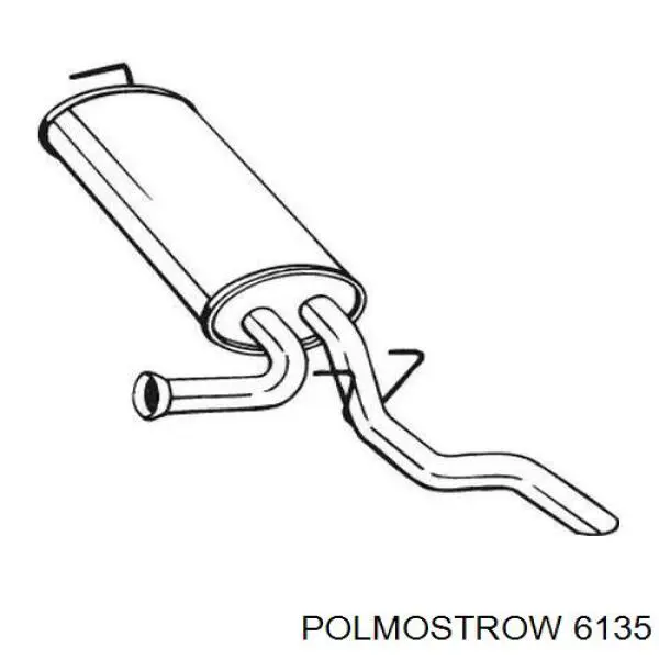 Гофра глушителя 6135 Polmostrow