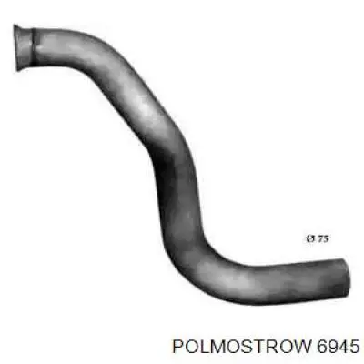 6945 Polmostrow труба приемная (штаны глушителя передняя)