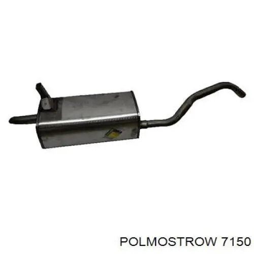 7150 Polmostrow глушитель, задняя часть