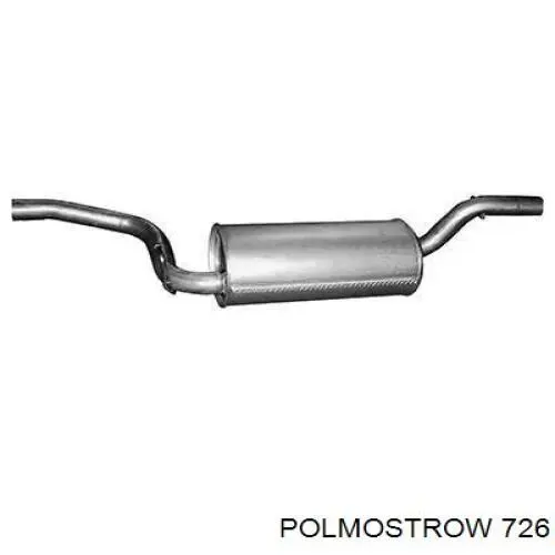 726 Polmostrow глушитель, задняя часть