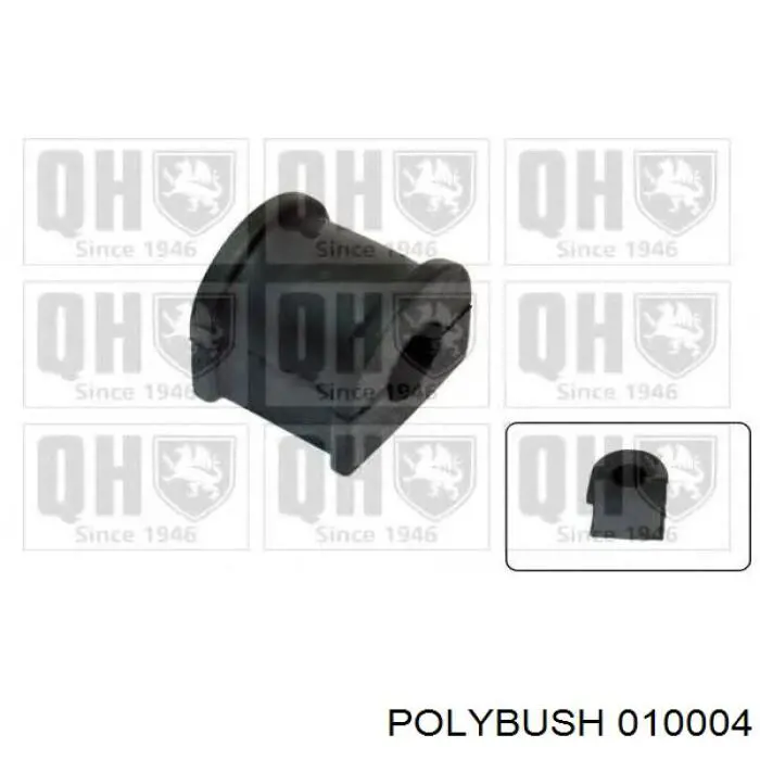 Втулка переднего стабилизатора Polybush 010004 цена, от 1.52 USD