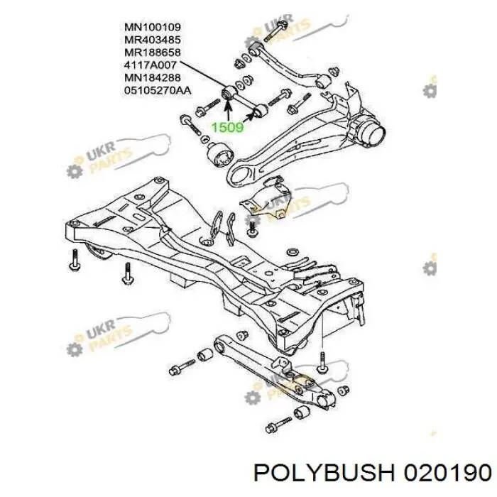 020190 Polybush Сайлентблок цапфы