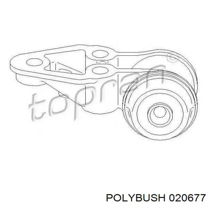 Кронштейн задней балки Polybush 020677