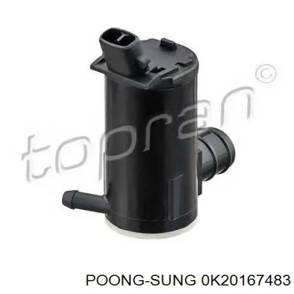 0K20167483 Poong Sung насос-мотор омывателя стекла переднего