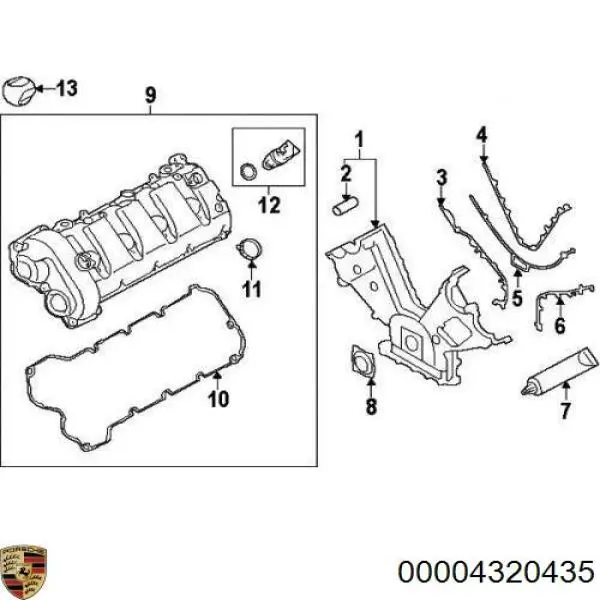 Герметик силиконовый 00004320435 Porsche