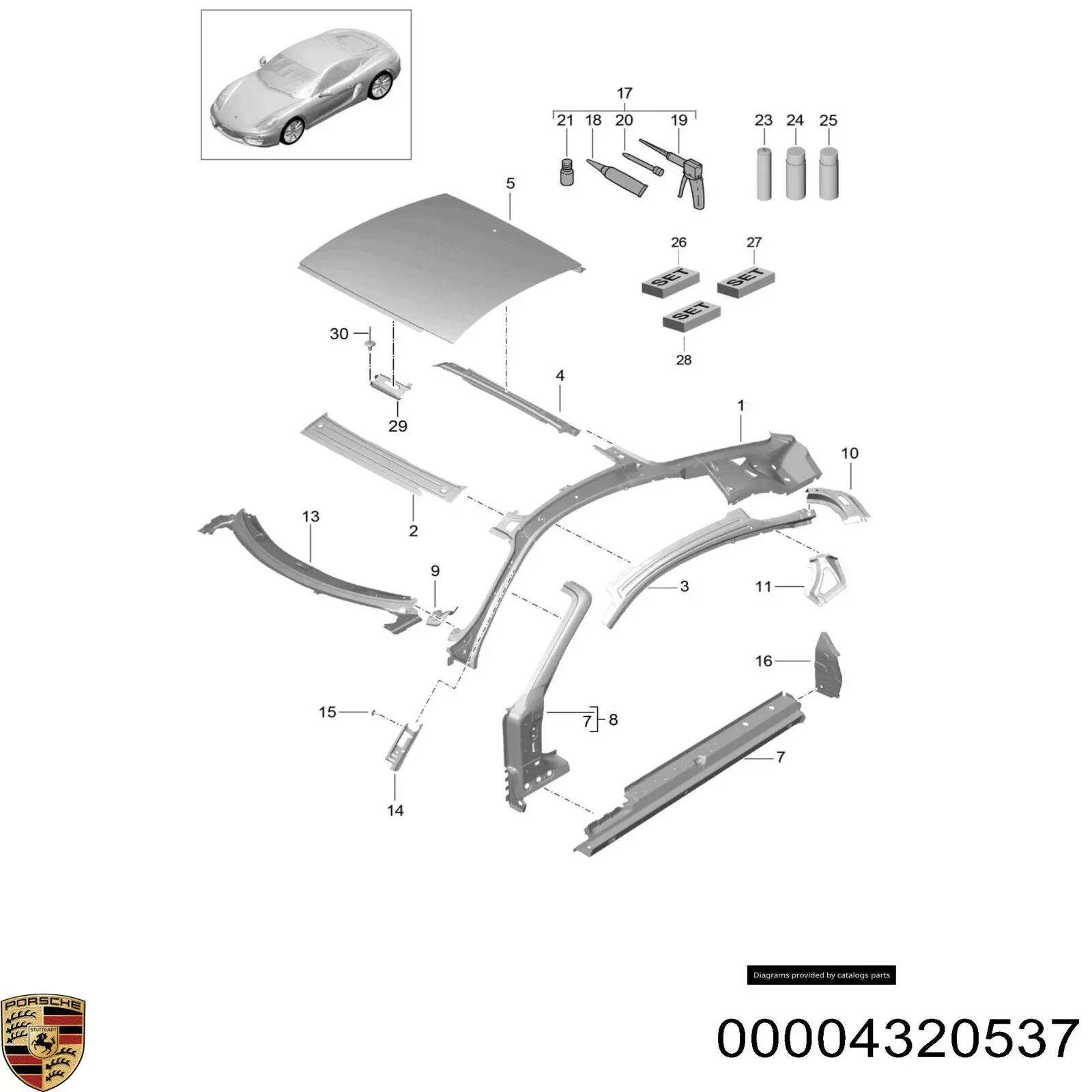 Купить 4320537 Porsche 