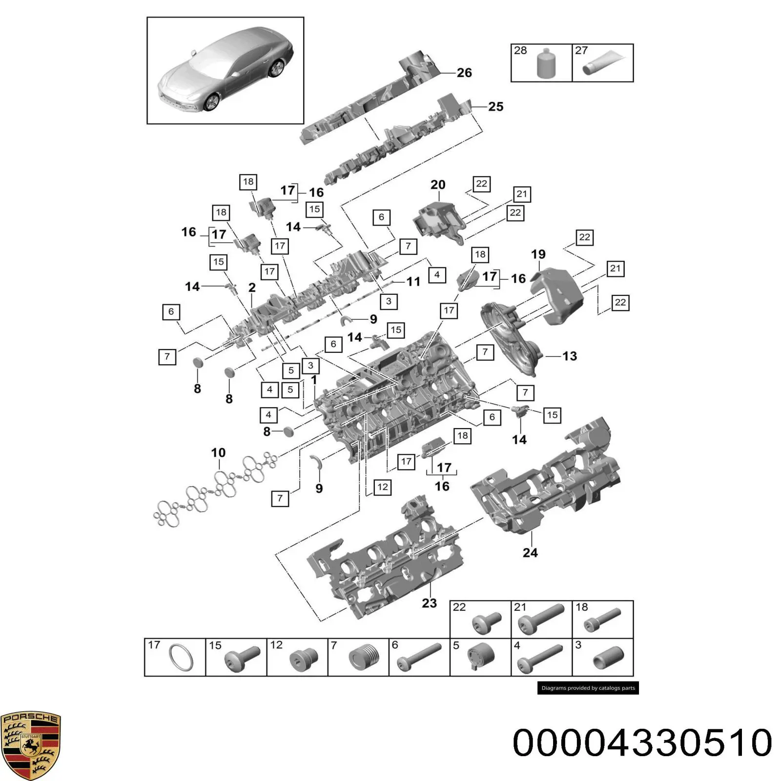  Porsche 00004330510 цена, от 86.93 USD