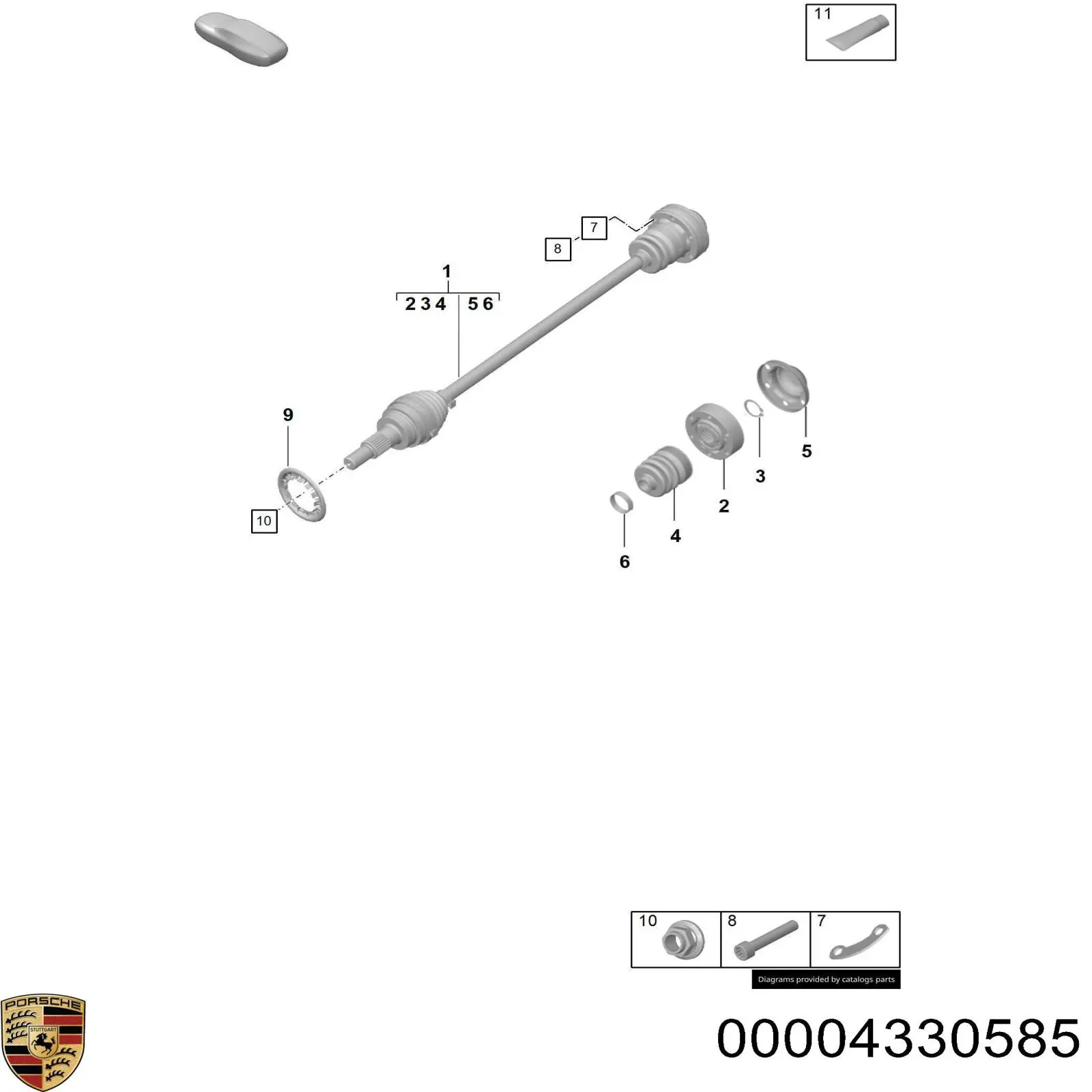 Смазка универсальная Porsche 00004330585 цена, от 28.62 USD