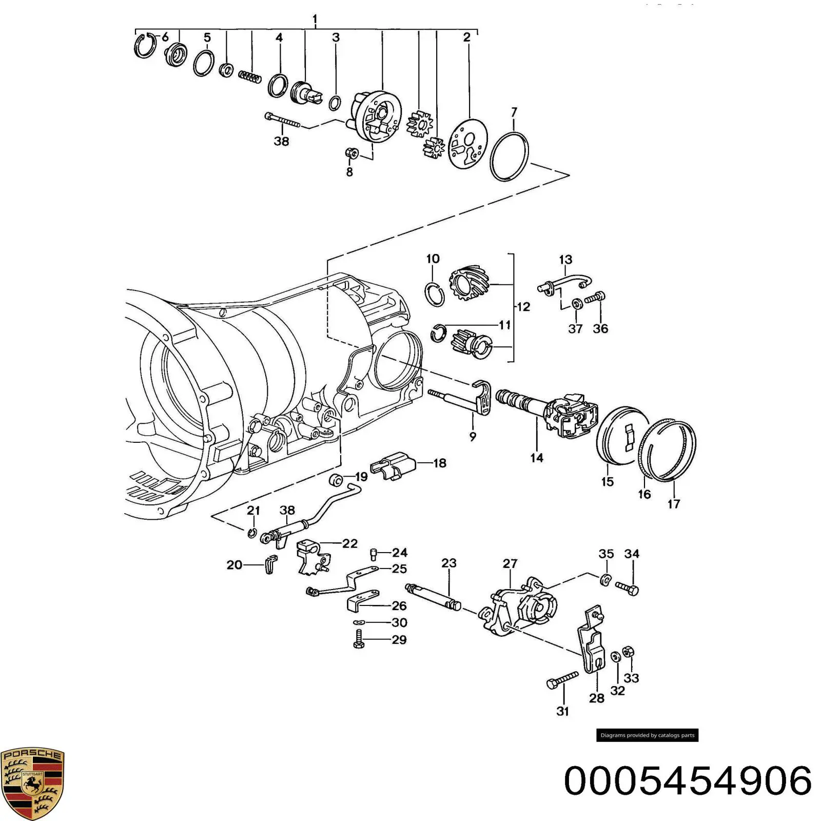 Купить 0005454906 Porsche Датчик света заднего хода