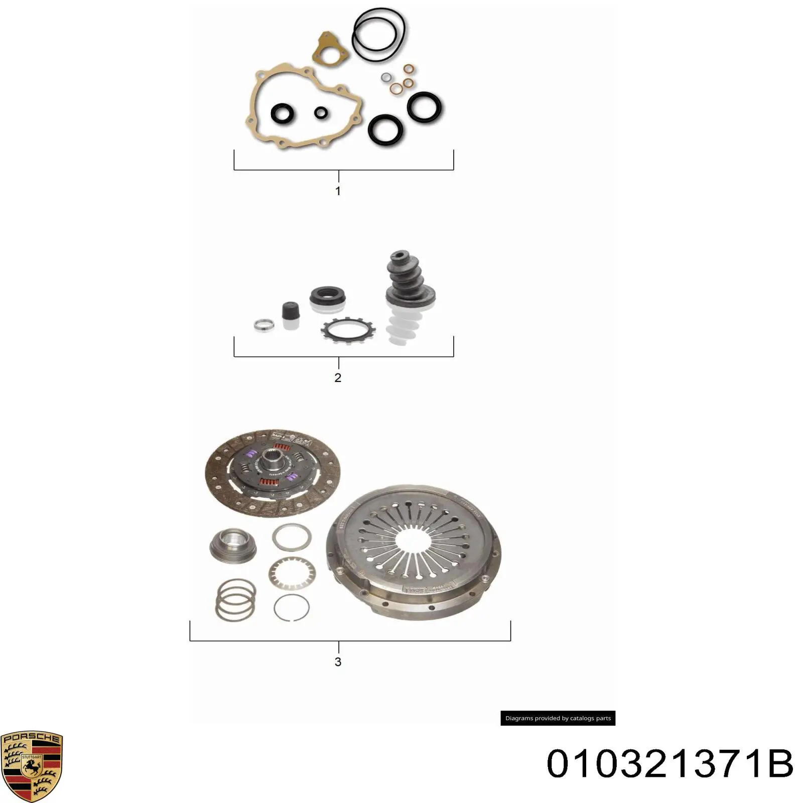 Прокладка поддона АКПП/МКПП 010321371B Porsche