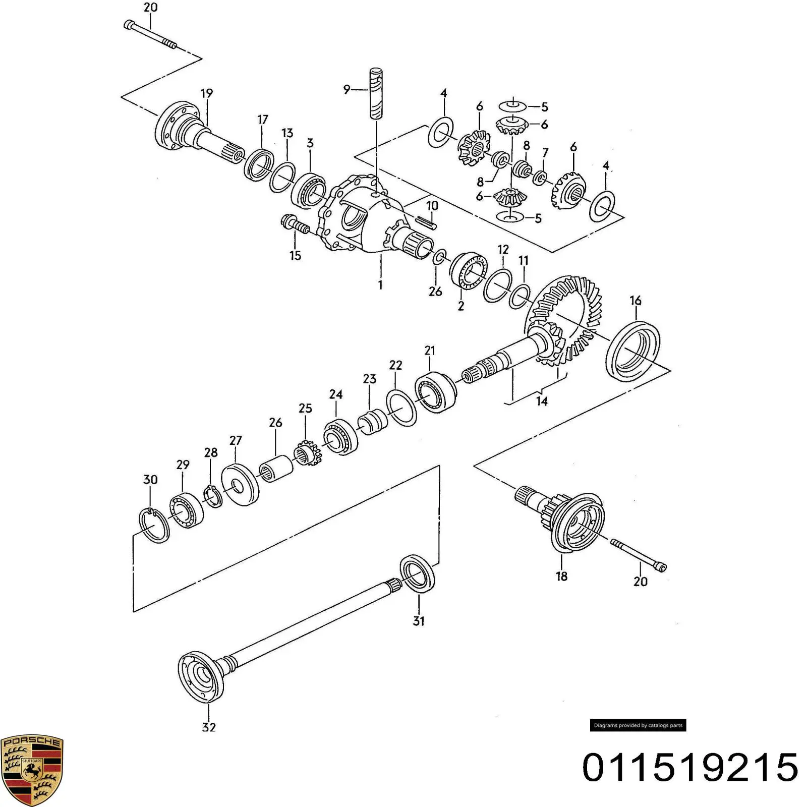 Купить 011519215 Porsche 