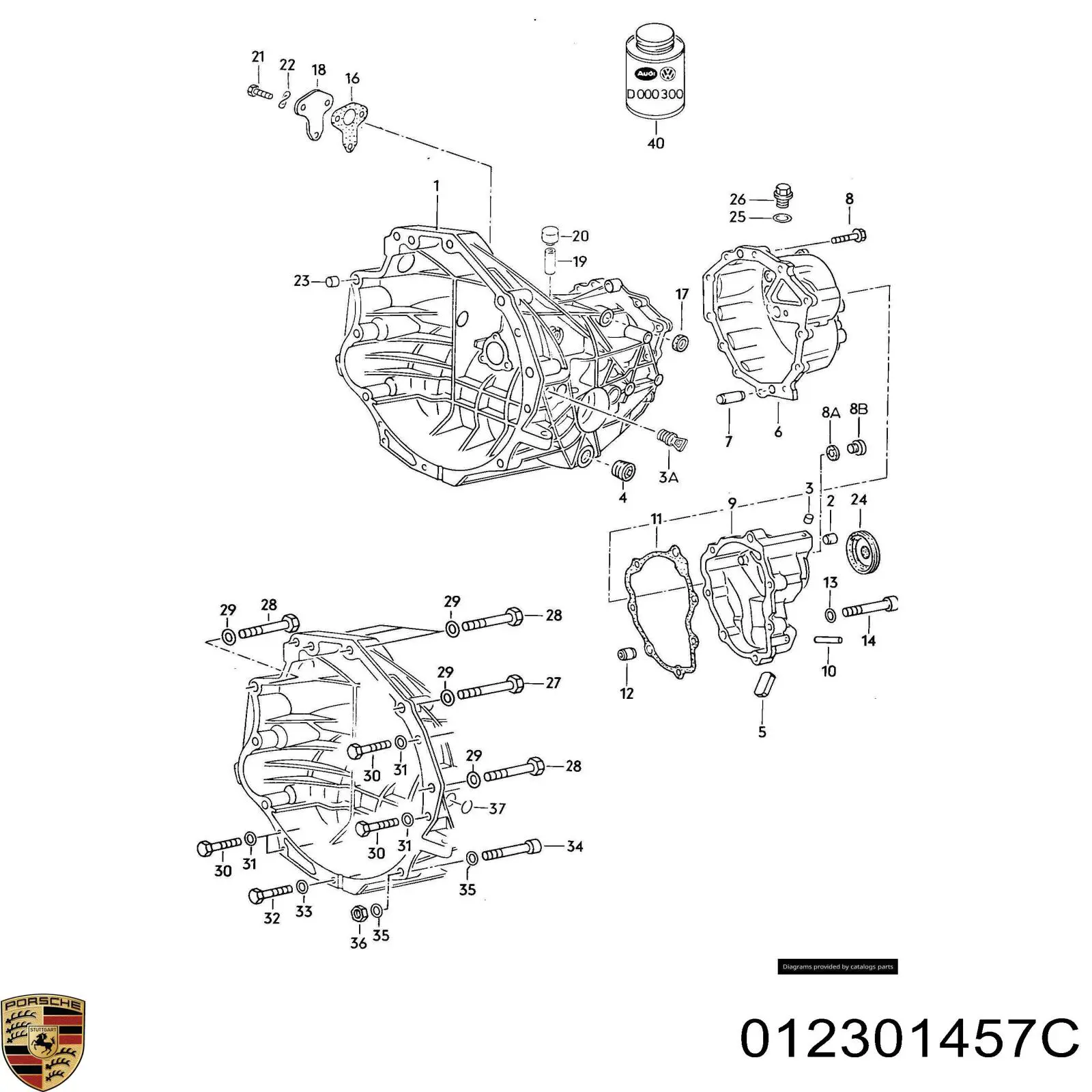 Сальник штока переключения коробки передач Porsche 012301457C цена, от 2.49 USD
