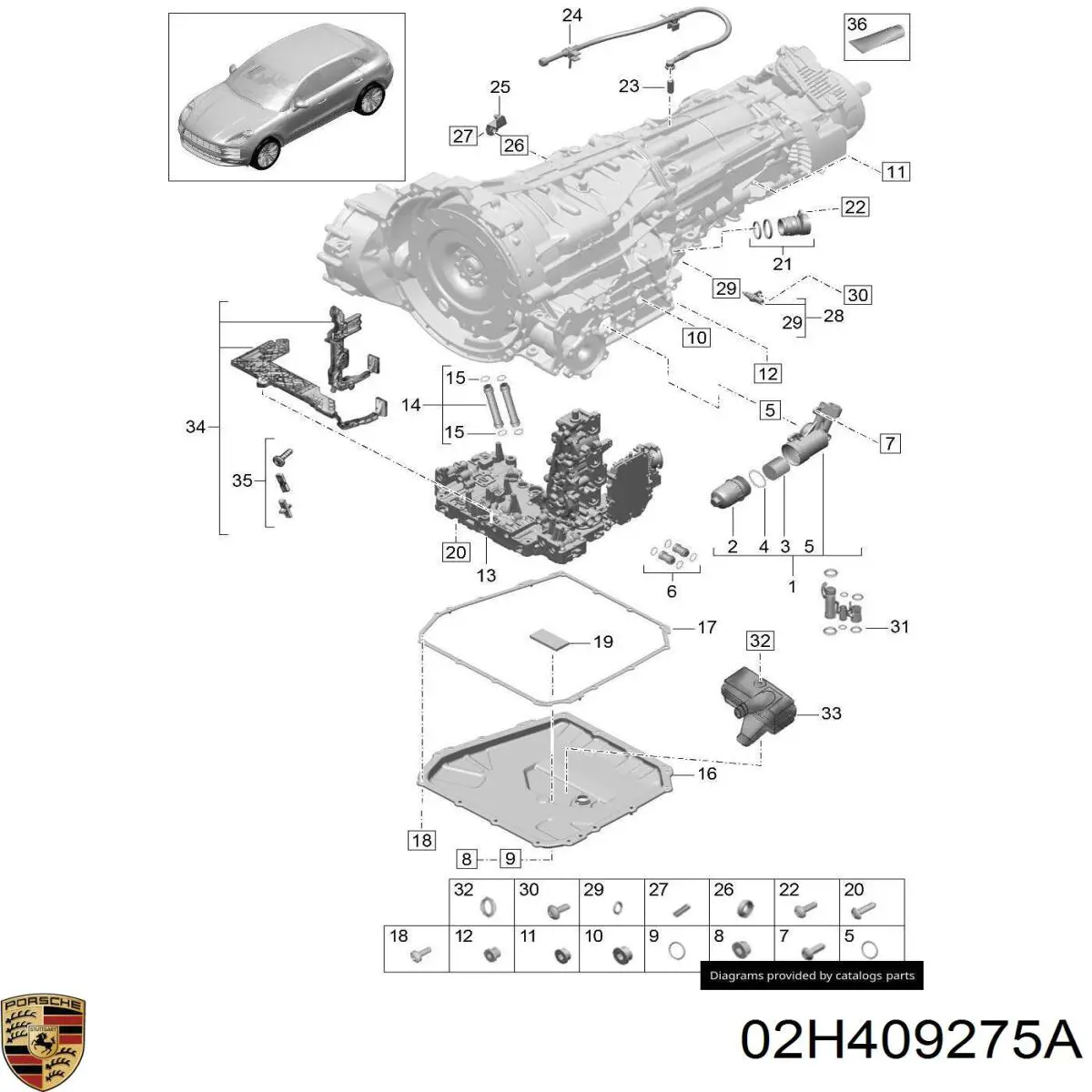  02H409275A Porsche