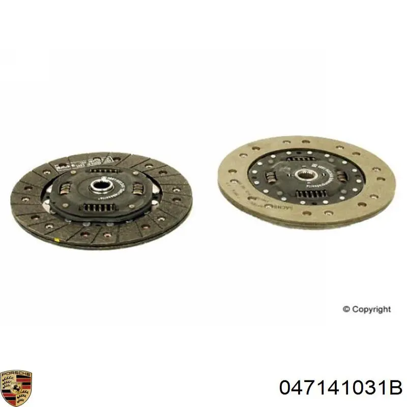 047141031B Porsche диск сцепления