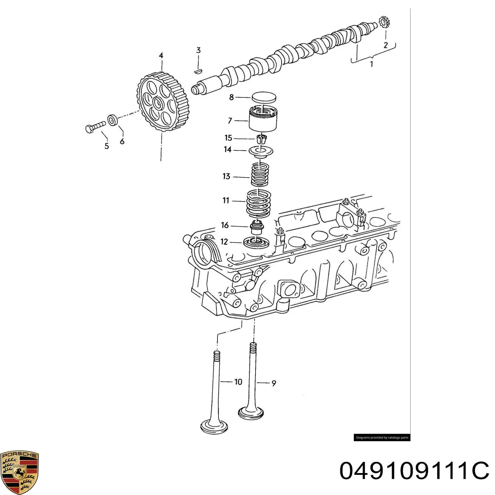 Купить 049109111C Porsche Механизм регулировки фаз грм