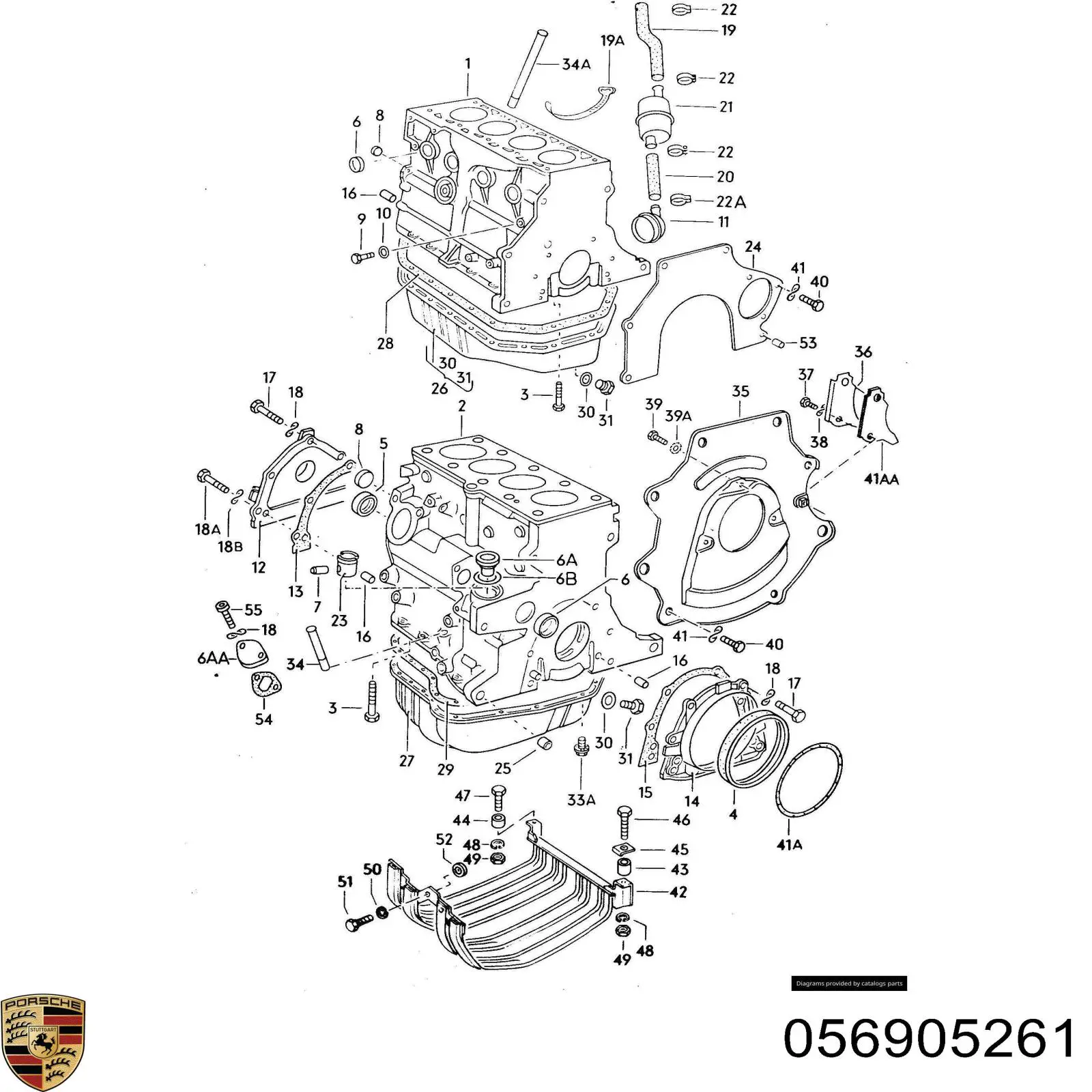 056905261 Porsche Распределитель зажигания (трамблер)