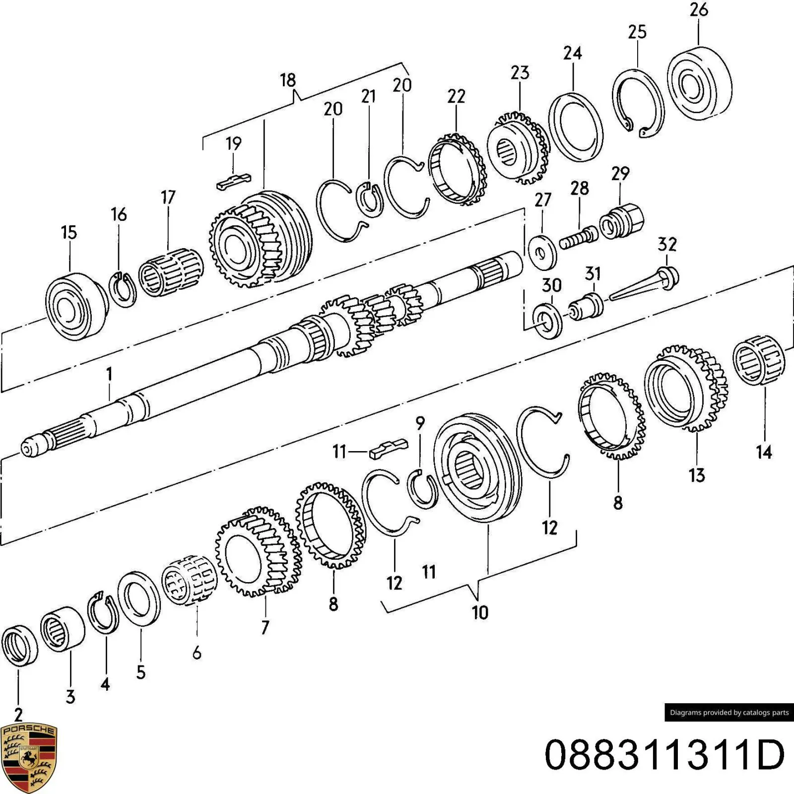  VAG 088311311C цена, от 1.41 USD