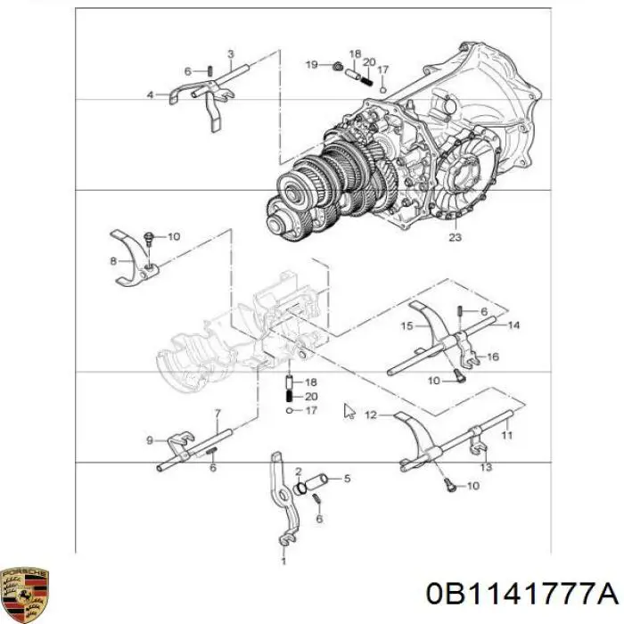 Болт крепления корзины сцепления 0B1141777A VAG