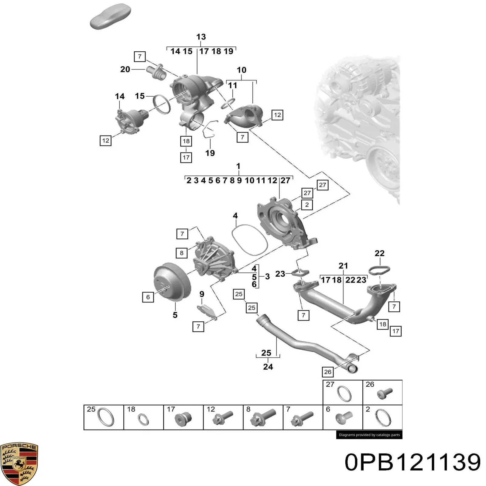  0PB121139 Porsche