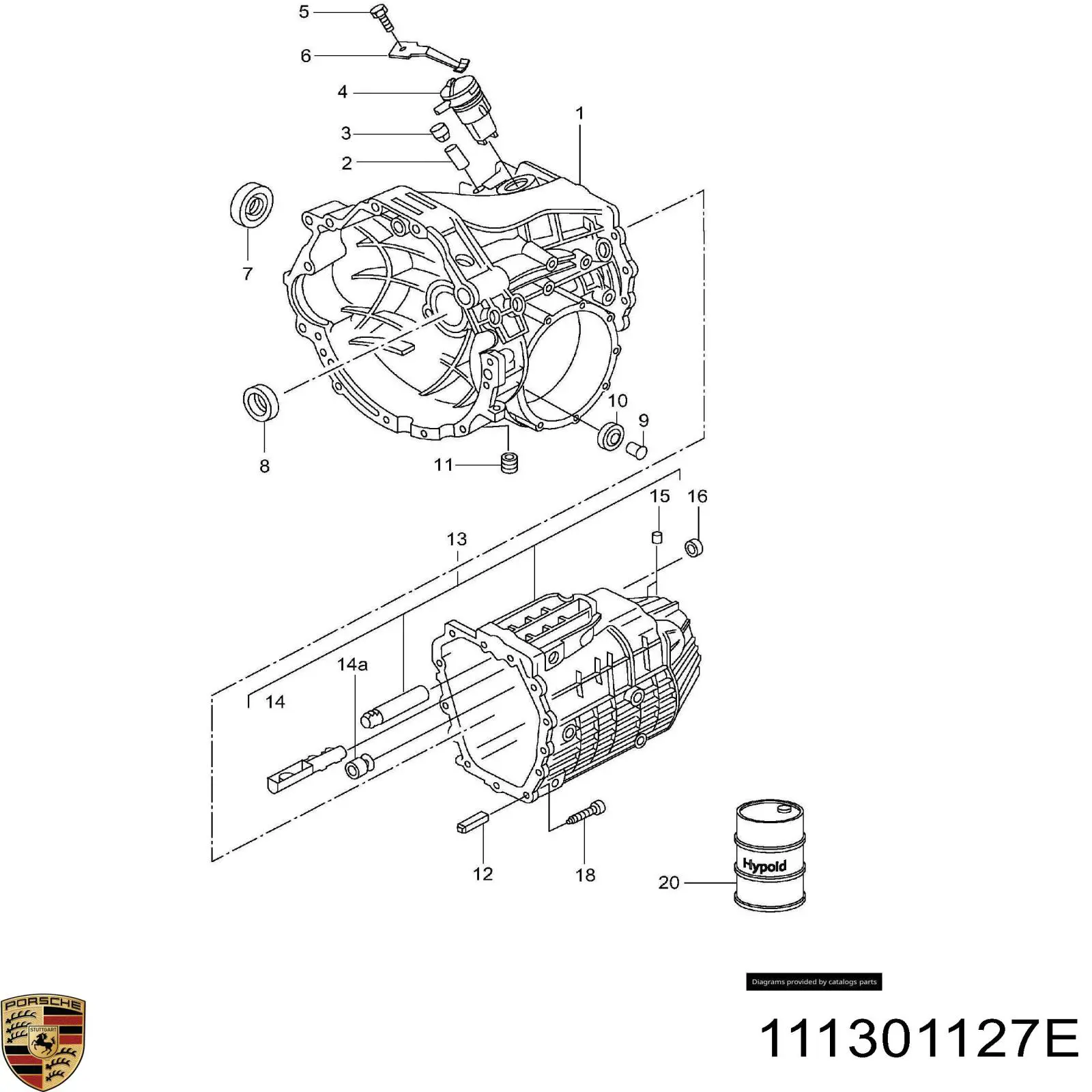 Пробка поддона АКПП 111301127E Porsche