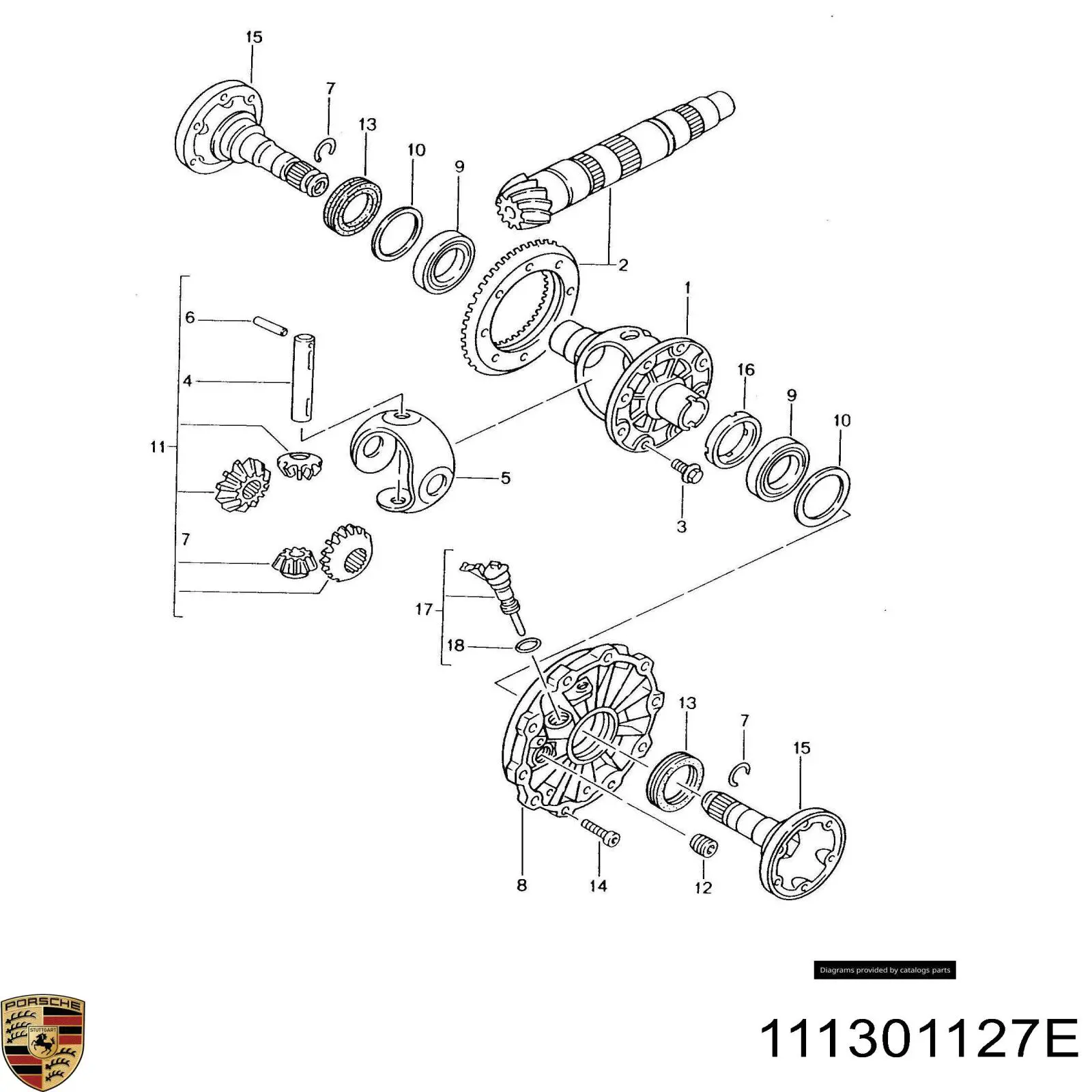 Купить 111301127E Porsche Пробка поддона АКПП