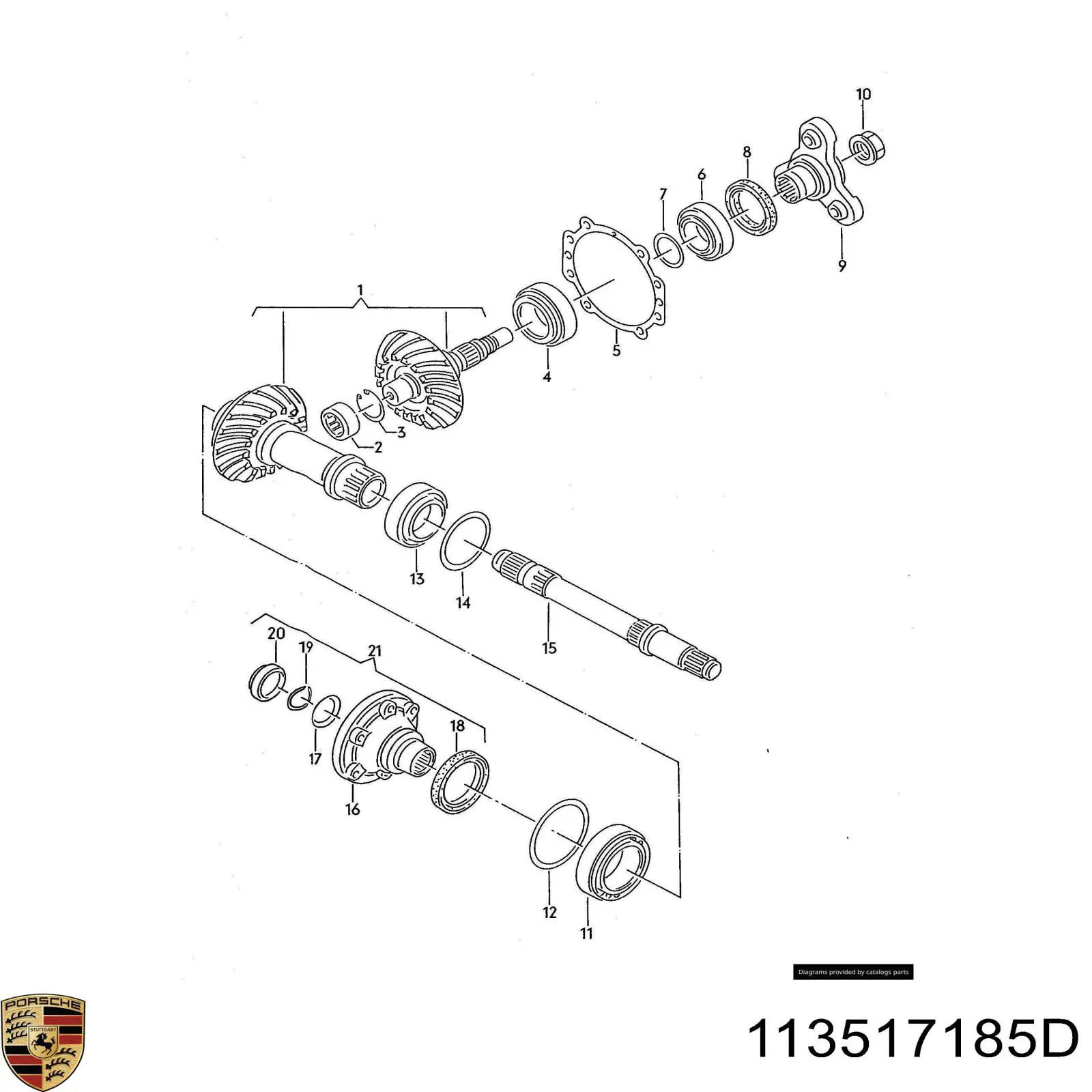 Подшипник ступицы колеса Porsche 113517185D цена, от 14.21 USD