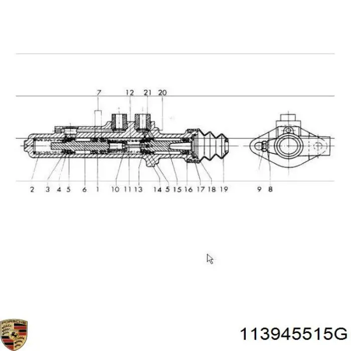 Датчик стоп сигнала 113945515G Porsche