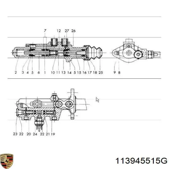 Лягушка Porsche 113945515G цена, от 3.45 USD