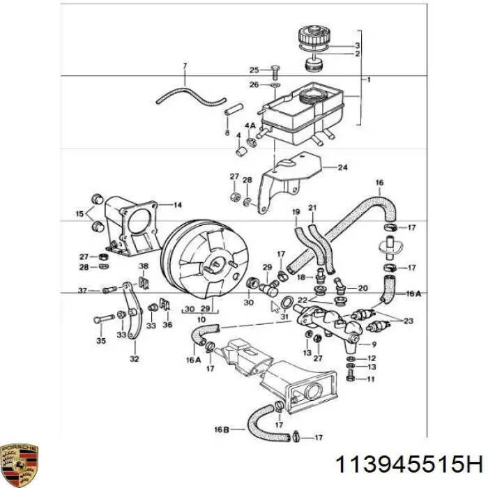 Датчик стоп сигнала 113945515H Porsche