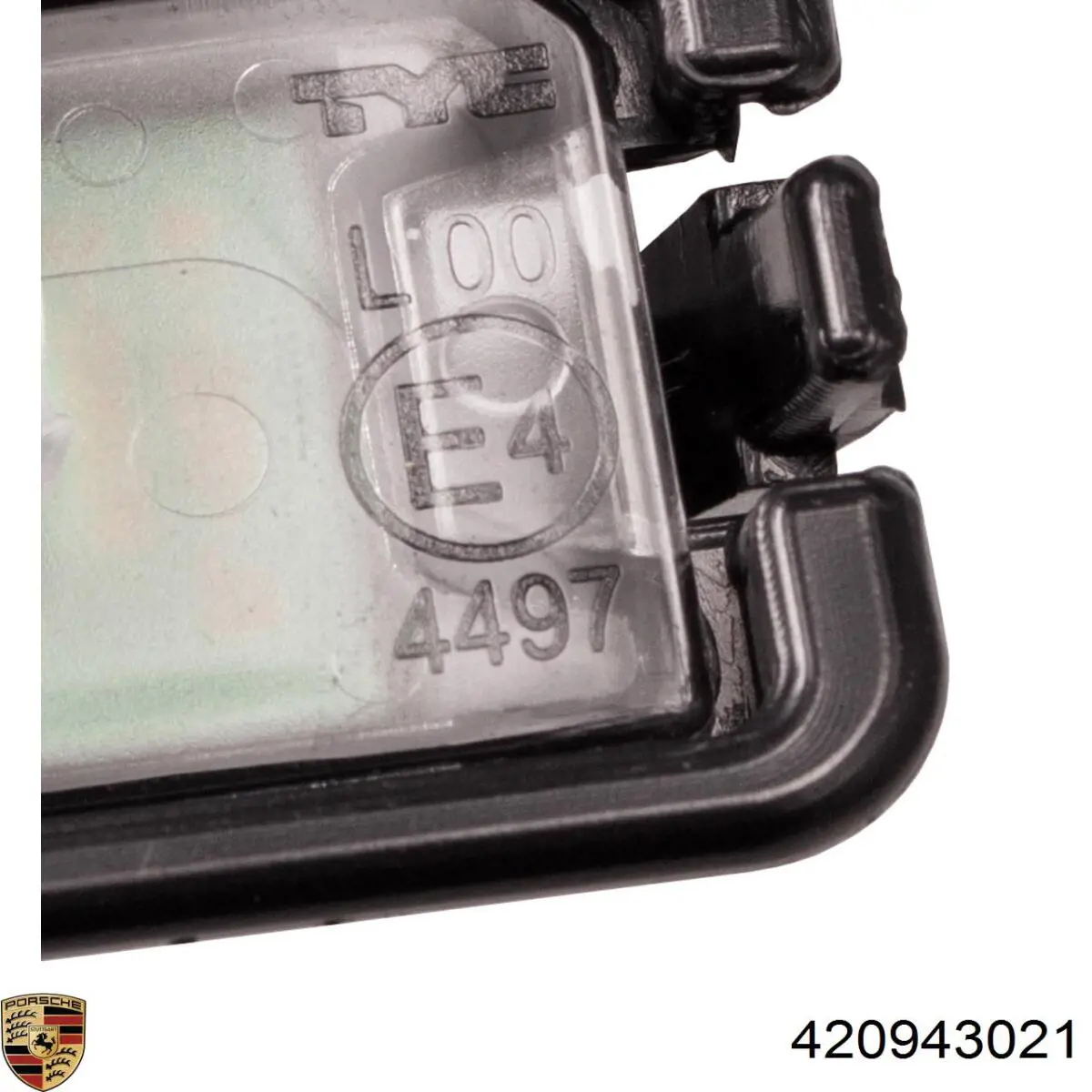 Фонарь подсветки заднего номера Porsche 420943021 цена, от 16.42 USD