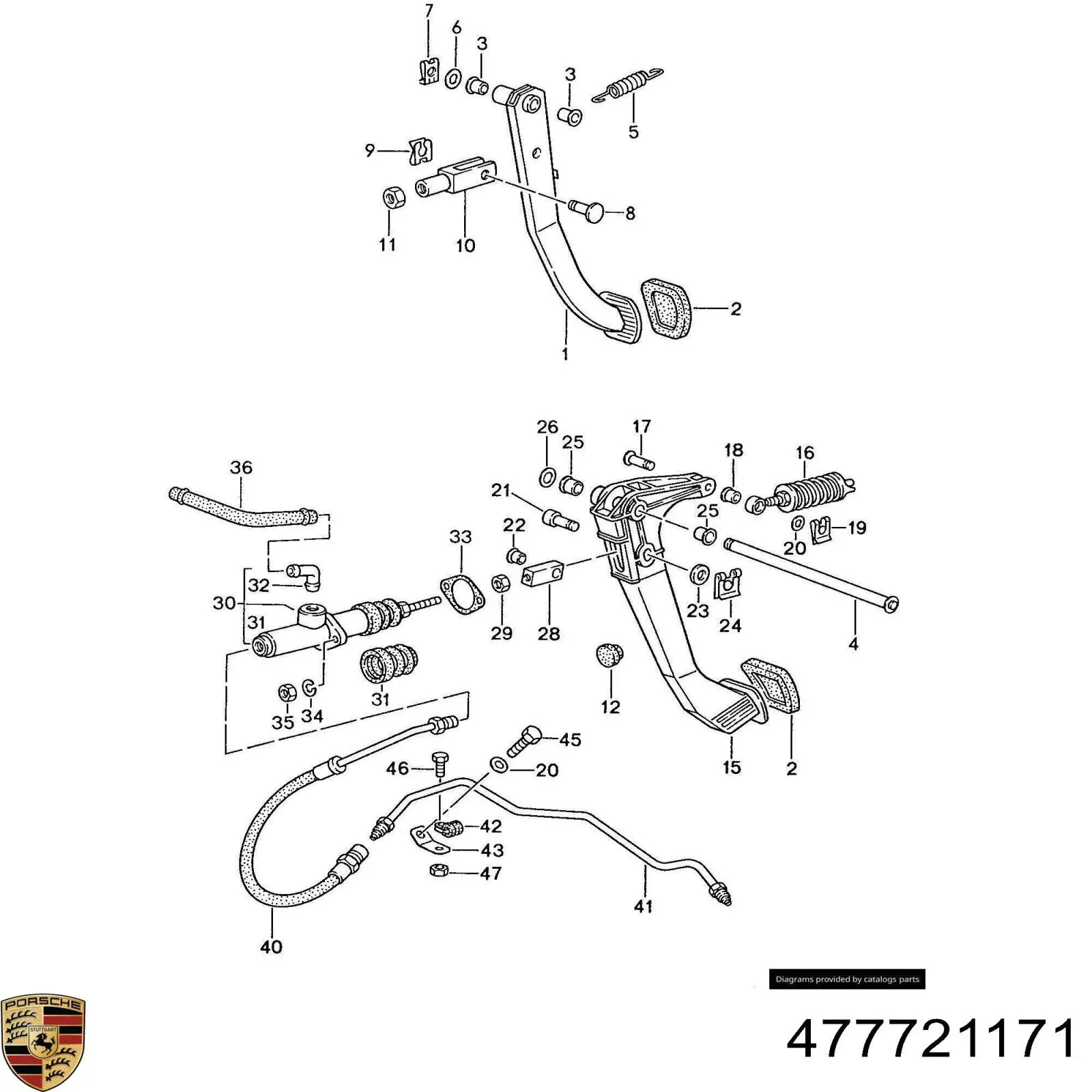 ГЦС Porsche 477721171 цена, от 390.17 USD