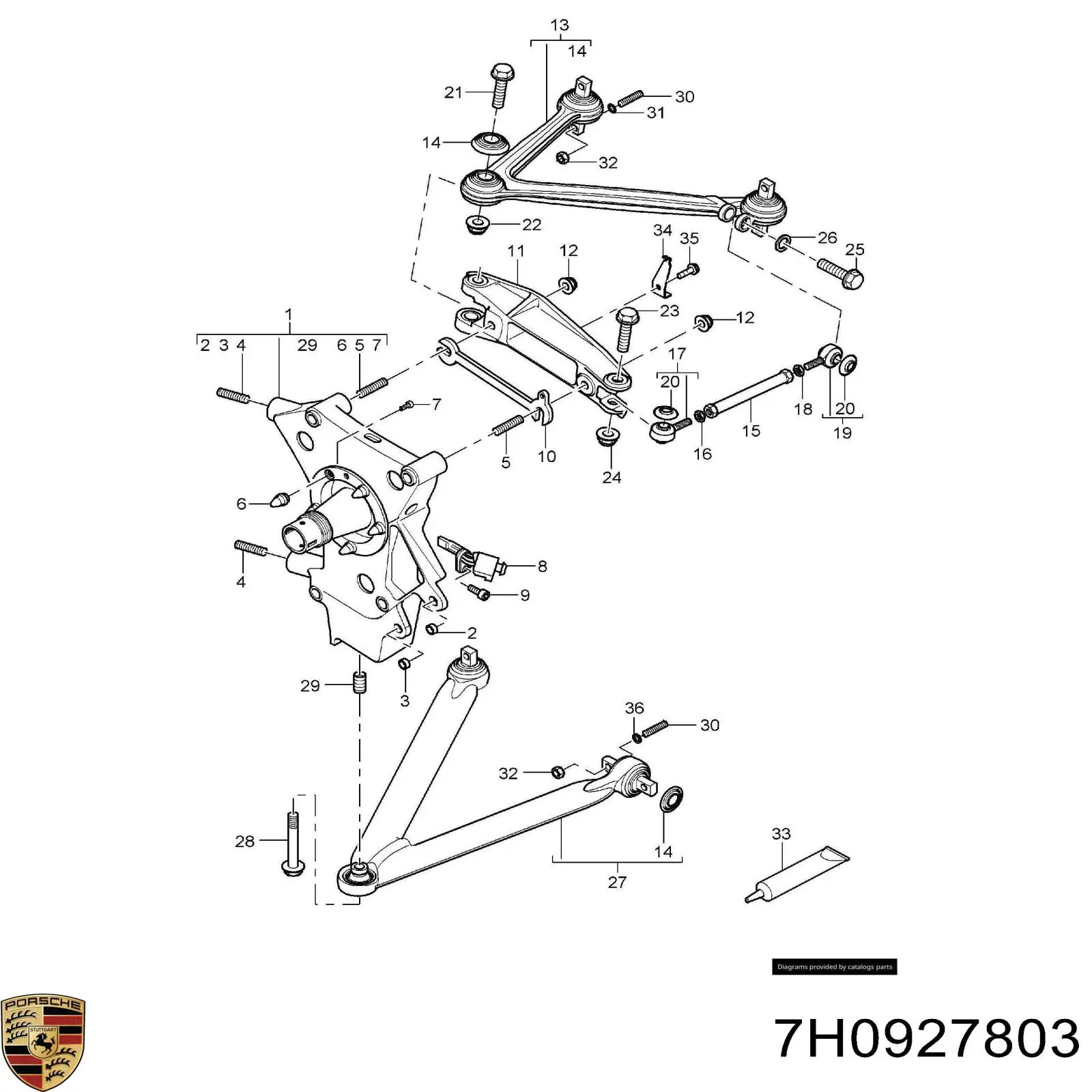 Датчик АБС (ABS) передний левый 7H0927803 Porsche