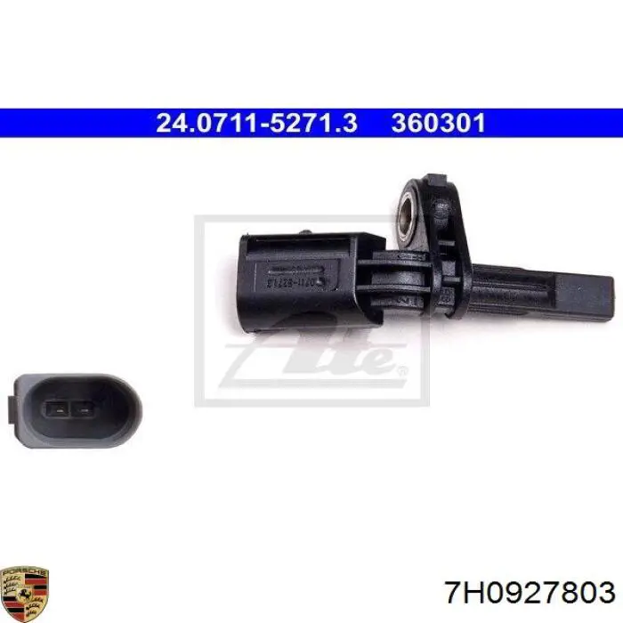 Sensor ABS delantero izquierdo 7H0927803 Porsche