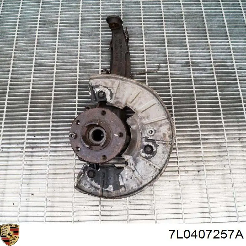 Цапфа (поворотный кулак) передний левый Porsche 7L0407257A цена, от 69.68 USD