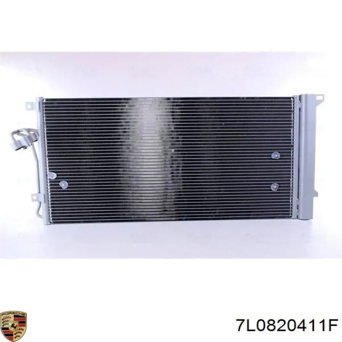 7L0820411F Porsche radiador de aparelho de ar condicionado