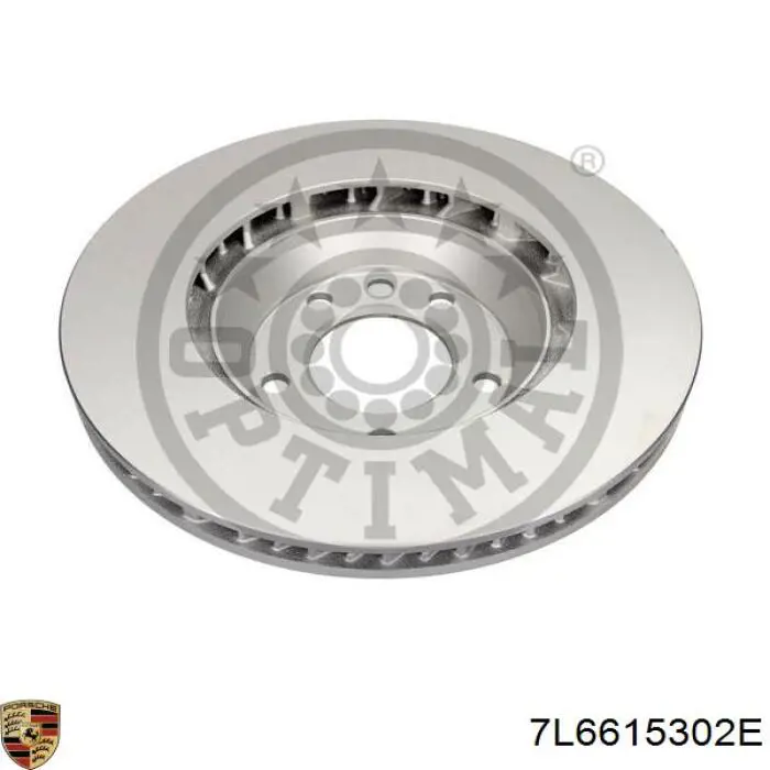 Передние тормозные диски 7L6615302E Porsche