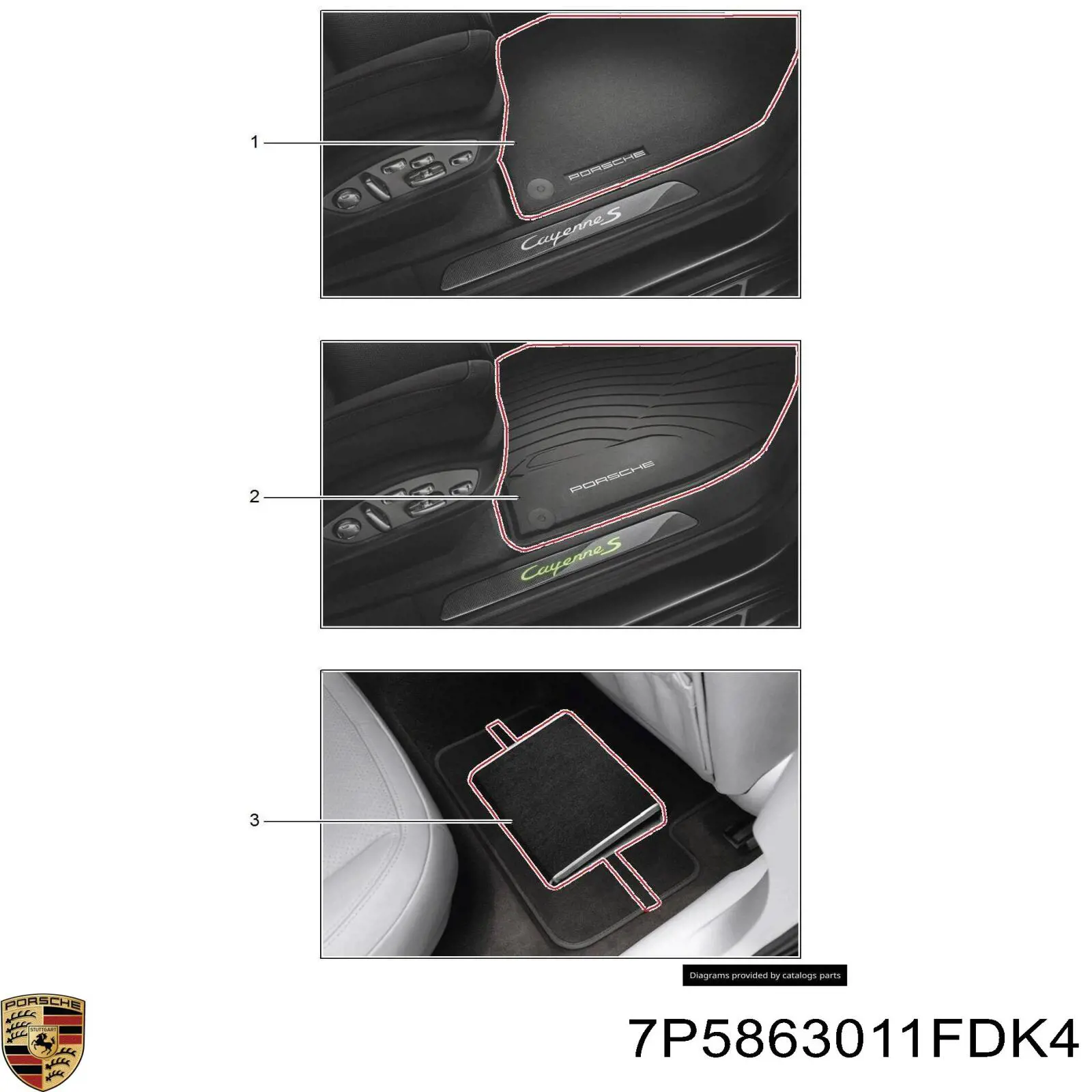 7P5863011FDK4 Porsche 