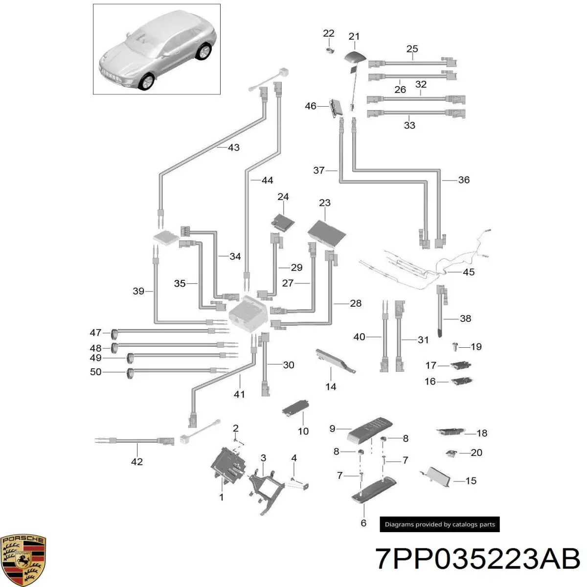  Porsche 7PP035223AB цена, от 928.15 USD