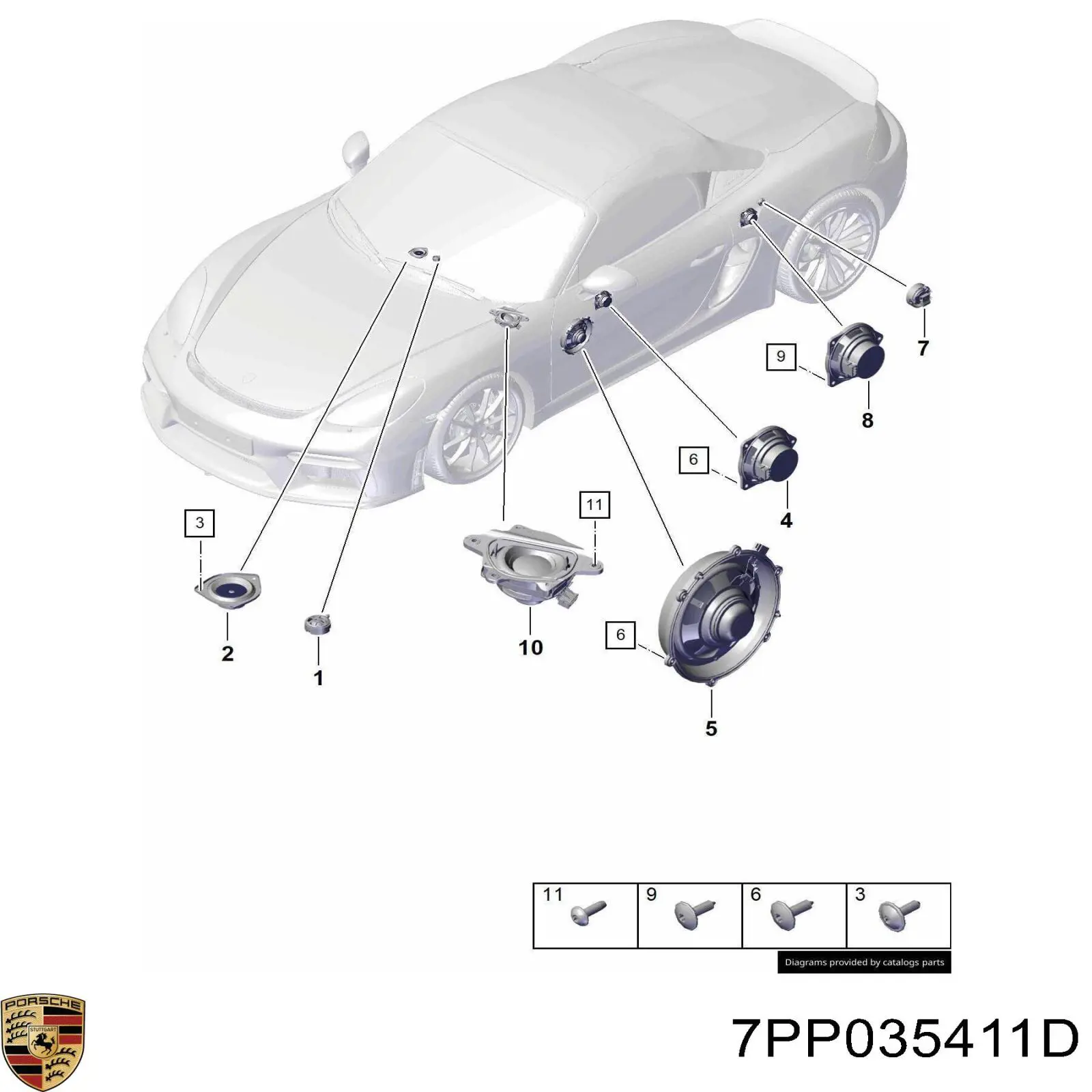  Porsche 7PP035411D цена, от 5.65 USD