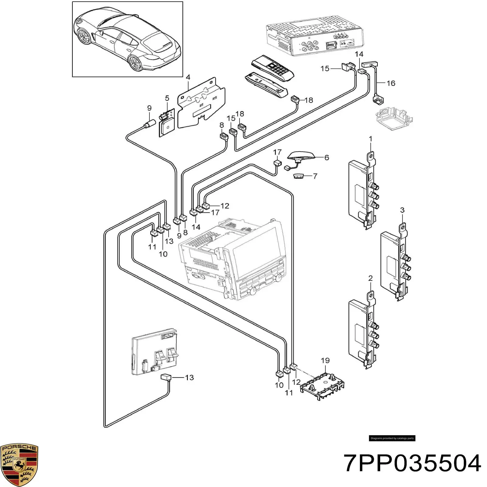  Porsche 7PP035504 цена, от 19.00 USD