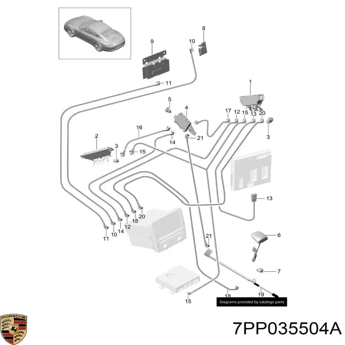 Купить 7PP035504A Porsche 