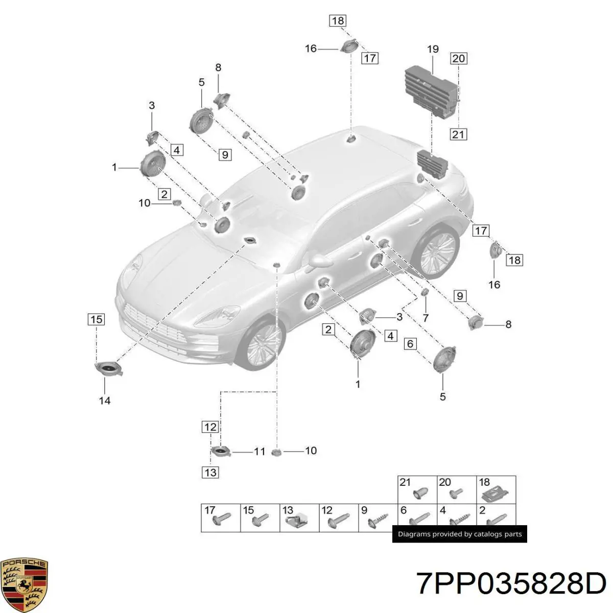  Porsche 7PP035828D цена, от 12.71 USD