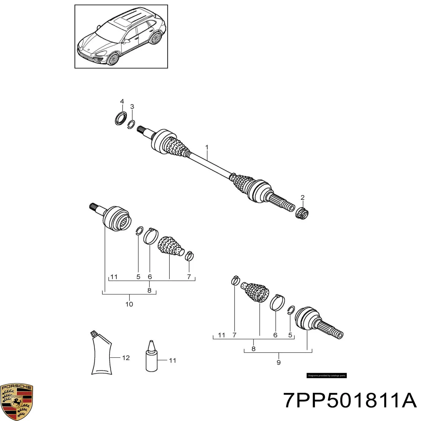  7PP501811A Porsche