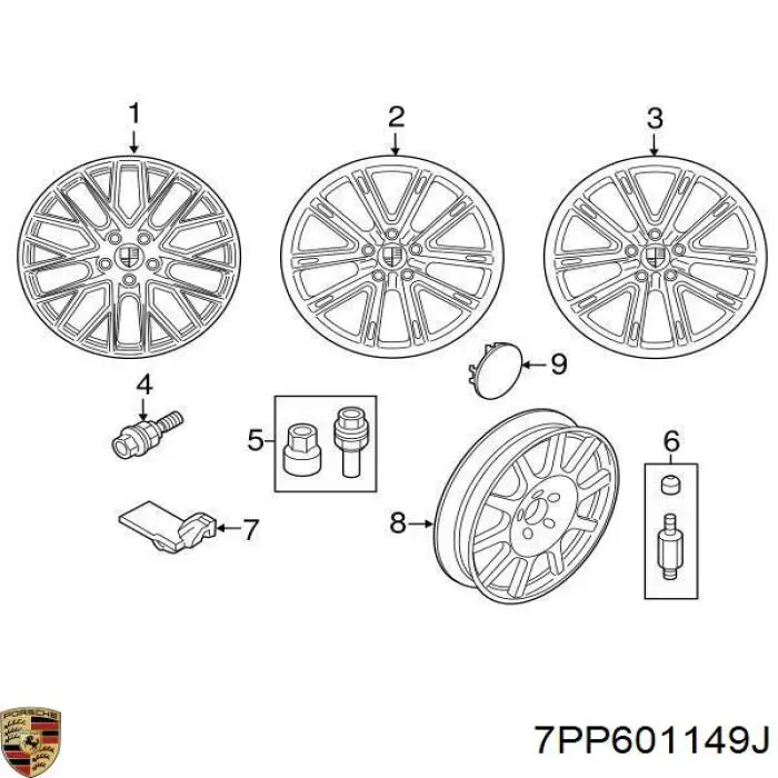  9Y0601149B Porsche