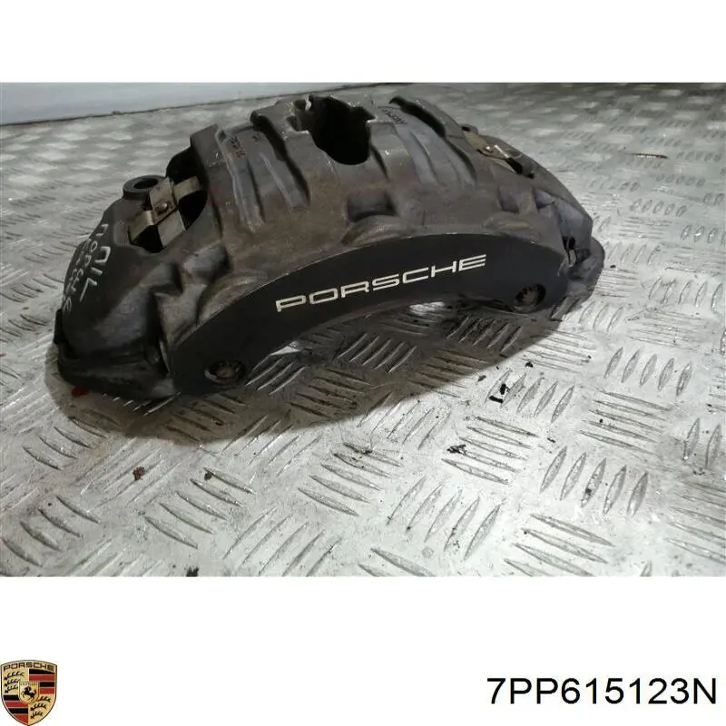 Купить 7PP615123N Porsche Суппорт тормозной передний левый