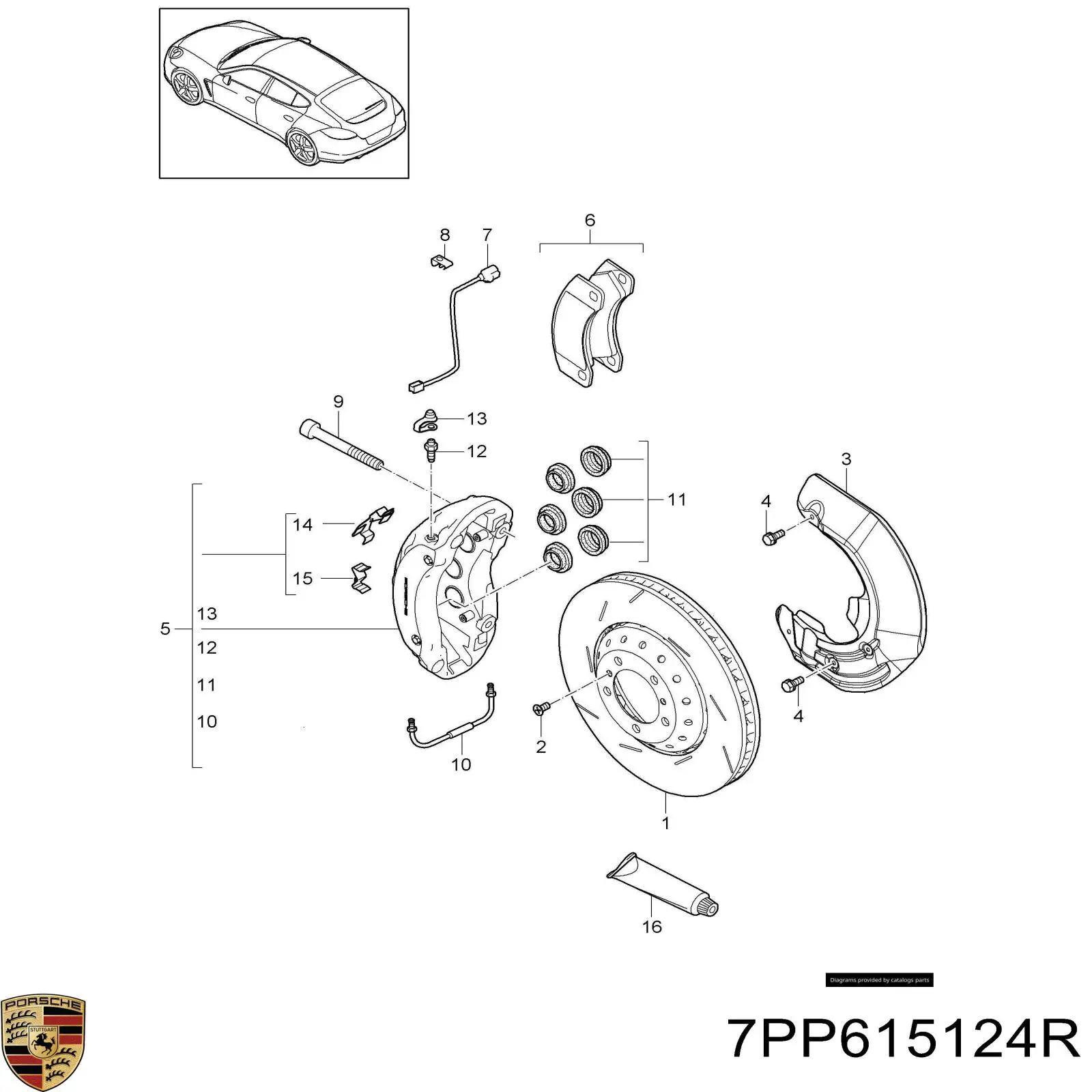  7PP615149E Porsche