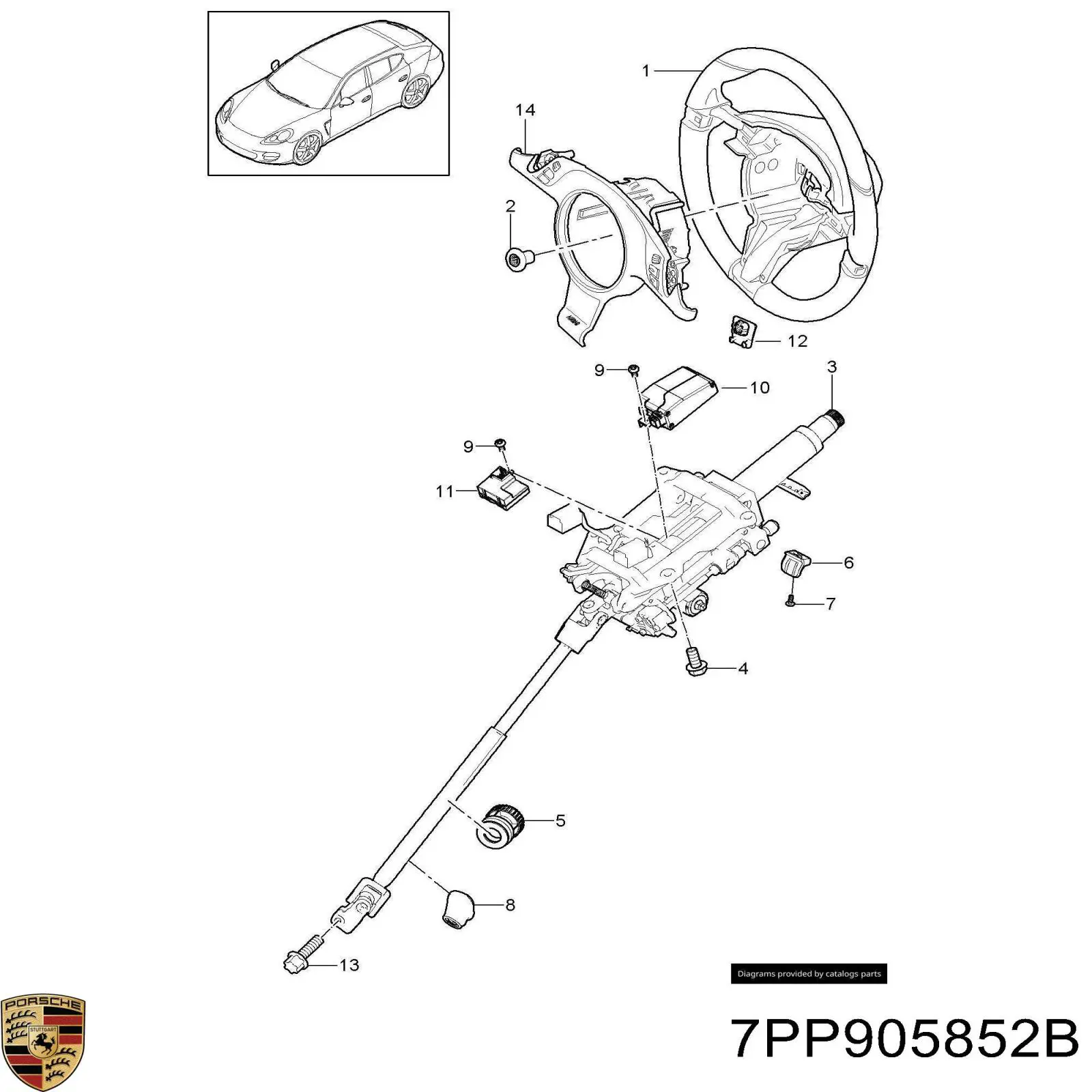  7PP905852B Porsche