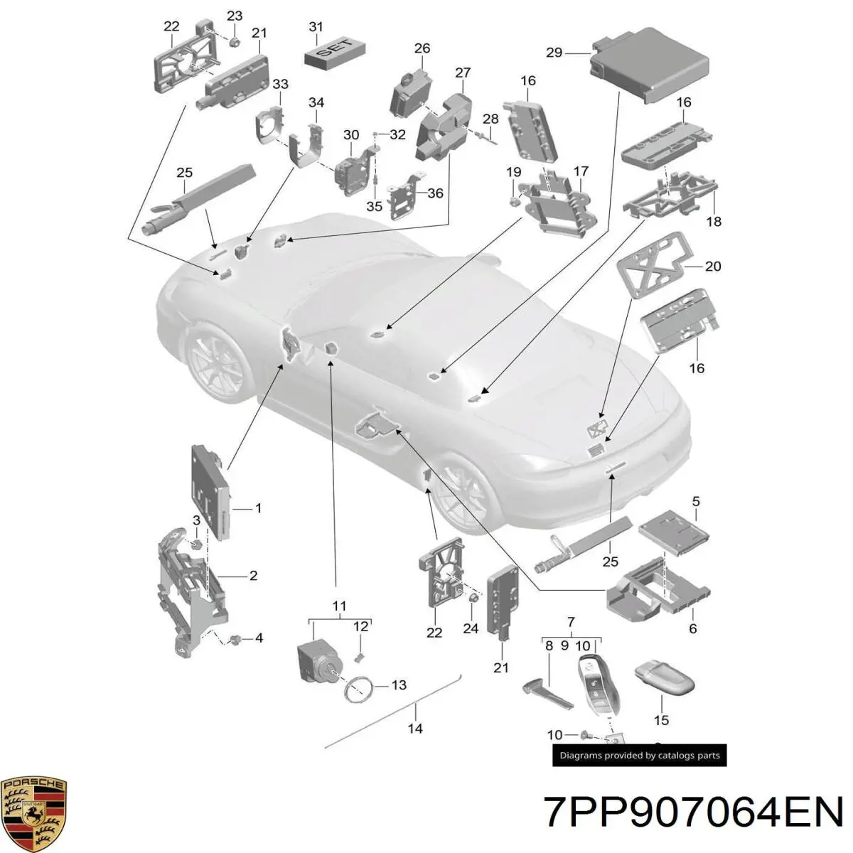 Купить 7PP907064HM Porsche 